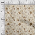 thumbnail image 2 of oneOone Polyester Spandex Light Green Fabric Beach Seashell Fabric For Sewing Printed Craft Fabric By The Yard 56 Inch Wide, 2 of 4