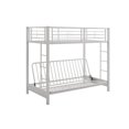 thumbnail image 3 of Premium Metal Twin over Futon Bunk Bed - White, 3 of 7