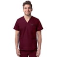 thumbnail image 1 of Sivvan Unisex V-Neck 3 Pocket Scrub Top (Available in 15 Colors), 1 of 7