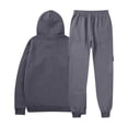 thumbnail image 3 of Mens Long Sleeve, Tracksuit with Hooded Pullover and Elastic Waist, 3 of 5