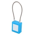 thumbnail image 1 of Lockout Tagout Kit, 85mm Shackle Lockout Cable  Durable Brass Stainless Steel  For Equipment Maintenance Blue, 1 of 8
