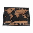 thumbnail image 2 of Map Scratch World Map Stylish Fine Printed Wall Scratchcard Map Poster for Travel Enthusiast, 2 of 5