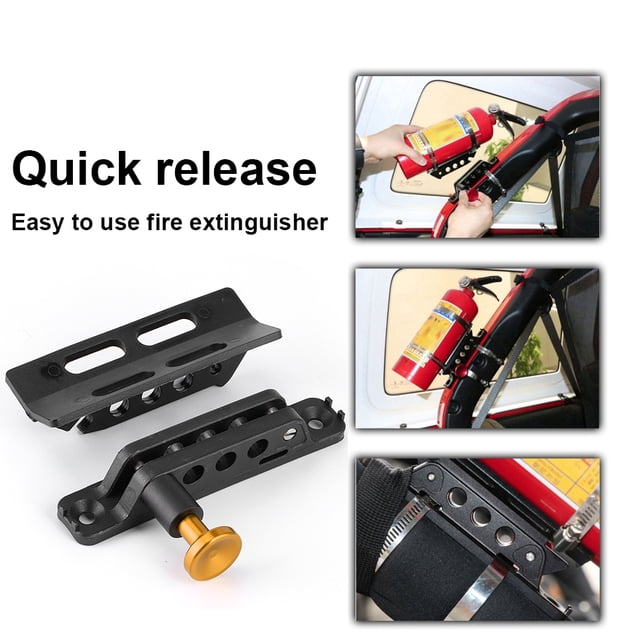 Car Fire Extinguisher Trunk Holder, Car Fire Extinguisher Holder Replacement Car Fire Extinguisher Holder Fire Extinguisher Holder Suitable For Sport/ JK/ Sahara