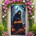 thumbnail image 3 of Spooky Gothic Pumpkin Banner Haunted Halloween Ghost for Holiday Decoration Party Decor Indoor Event, 3 of 5