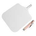 thumbnail image 3 of Aluminum Metal Pizza Peel Pizza Paddle, Homemade Pizza ,Easy Storage, 14 inch Length 69.2cm, 3 of 9