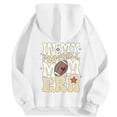 thumbnail image 1 of WEAIXIMIUNG Fall Sweatshirts for Women Plus Size Ladies' Autumn and Winter Fashionable Rugby Print Hooded Sweatshirt, 1 of 5