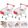 thumbnail image 3 of Miangastore 2 Pcs Mini Chariot de Magasinage Jouets Chariot de Simulation Drôle Paniers de Rangement pour Bricoles, 3 of 8