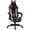 Noir, variante sur HOMCOM Chaise de Jeu Mignonne, Chaise de Gamer Inclinable avec Repose-Pieds, Rose