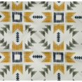 thumbnail image 4 of oneOone Organic Cotton Poplin Twill Fabric Geometric Ikat Decor Fabric Printed BTY 42 Inch Wide, 4 of 4