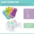 thumbnail image 3 of Melii Animal Ice Pops with Tray – Reusable Silicone Molds, 3 of 6