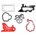 thumbnail image 1 of POLAR EXPRESS THEME NORTH POLE TRAIN CHRISTMAS MOVIE BOOK SET OF 6 COOKIE CUTTERS MADE IN USA PR1122, 1 of 4