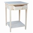 thumbnail image 2 of International Concepts Home Accents Unfinished 1-Drawer Hampton Bedside Table, 2 of 8