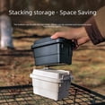thumbnail image 4 of 0.9L Portable Mini Storage Box with Removable Lid, Durable & Easy-Clean Container for Camping, Barbecue Tools, Seasoning Bottles, and Small Items - Indoor/Outdoor Versatile Organizer, Beige Color, 4 of 6