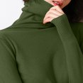 thumbnail image 5 of AherBiu Tops for Women Long Sleeve Basic Layer Fall Knitted T Shirts High Neck Comfy Solid Color Shirt, 5 of 5