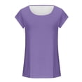 thumbnail image 5 of Timegard Tank Tops for Women Cap Sleeve Round Neck Solid Color Basic Tee Casual Tunic Tops for Leggings, 5 of 5