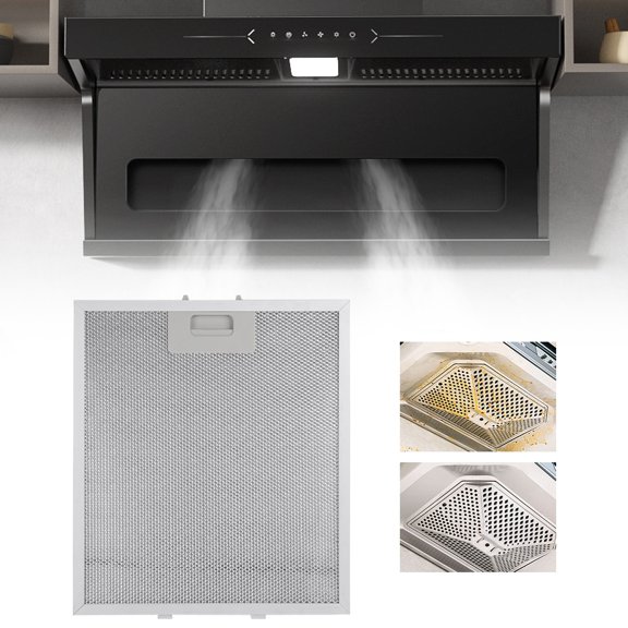 Grille de Filtre pour Hotte de Cuisine pour Cuisinière, Extracteur, Évent, Filtration de Graisse, Panneau de Remplacement, 1 Pce