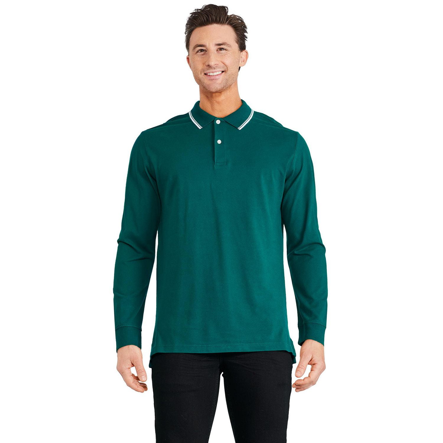 George Men's Long Sleeve Polo