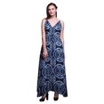 thumbnail image 1 of Bimba Robe de Plage Bohème Sans Manches Longue Maxi à Bretelles Imprimée pour Femmes Shibori - Moyen, 1 of 1