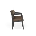 thumbnail image 4 of Fauteuil d'Attente de Réception Lenox en Acier à 3 Places / Acier Charbon / Brun / Brun, 4 of 5