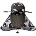 thumbnail image 1 of Chapeau de Soleil Unisexe à Grand Bord UPF 50+ d'Été, Protection UV, Chapeau Bob Pliable pour Pêche, Randonnée, Bateau, 1 of 2