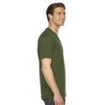 thumbnail image 2 of American Apparel Fine Jersey V-Neck Tee, XXS, Olive, 2 of 2