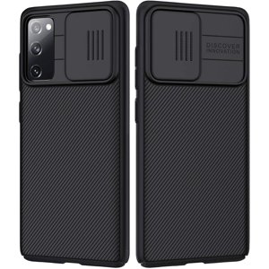 SuperShield Cas conçu pour Samsung Galaxy S20 FE avec housse de caméra coulissante, boîtiers de téléphone protecteurs Slim Shockproof, protection des objectifs de caméra glissante pour Galaxy S20 FE 5G