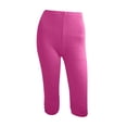 thumbnail image 4 of Cinvoph Womens Capris Ruffle Yoga Pants Tummy Control Workout Running Joggers Leggings, 4 of 4