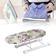 thumbnail image 2 of White Ironing Board Tabletop Ironing Board With Folding Leg And Cotton Cover Non Slip Mini Ironing Board Foldable For Sleeve Cuffs Home Laundry Room Dorm Use Portable Ironing Table For Tra, 2 of 7