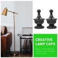 thumbnail image 2 of IFANLANDOR 2Pcs Black Lamp Finial Knob Chic Light Accessory for Floor Lamp, 2 of 8