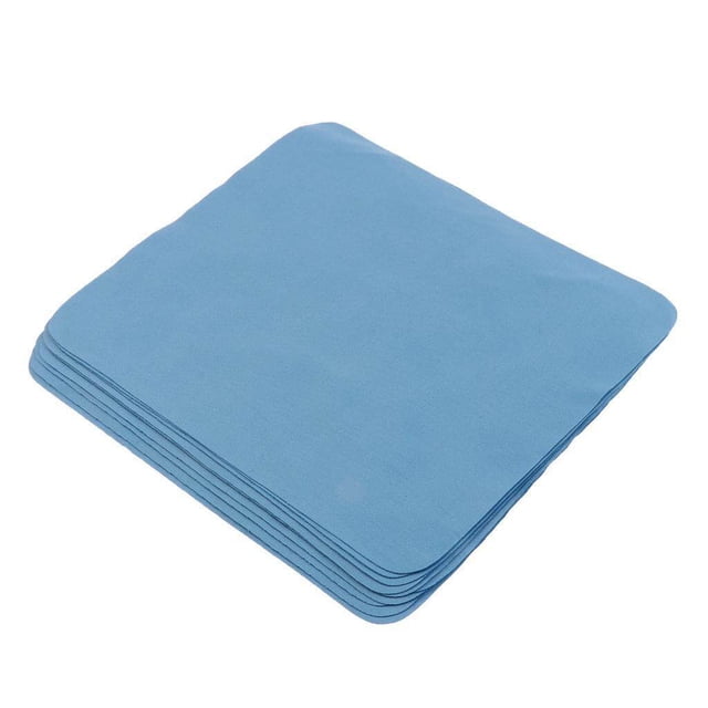 Xingzhi 10 Pieces Microfiber Eyeglasses Camera Lens Cell Phones Cleaning Cloth Blue