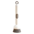 thumbnail image 1 of PpgejGEK Kitchen Long-Handled Cleaning Brush Liquid-Adding Multi-Functional Non-Stick Oil Rotary Pot Scrubber Dishwasher Safe Silicone Bristles for Sink Pans Cookware, 1 of 6