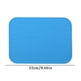 thumbnail image 2 of Silicone Drain Mat Insulated Kitchen Table Mat Non Slip Water Separator Bar Wine Glass Drain Mat Air Fryer Oven Mat, 2 of 3