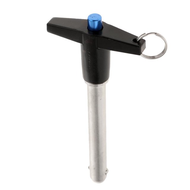 HILABEE Stainless Steel Ball Lock Pins Quick Release Pins T Handle Pin dia 6mm 40mm