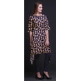 thumbnail image 4 of Bimba Kurti Asymétrique à Imprimé Floral de Roses Grandiflora Bleues pour Femmes, Robe d'Été Indienne Tunique, Moyen, 4 of 6