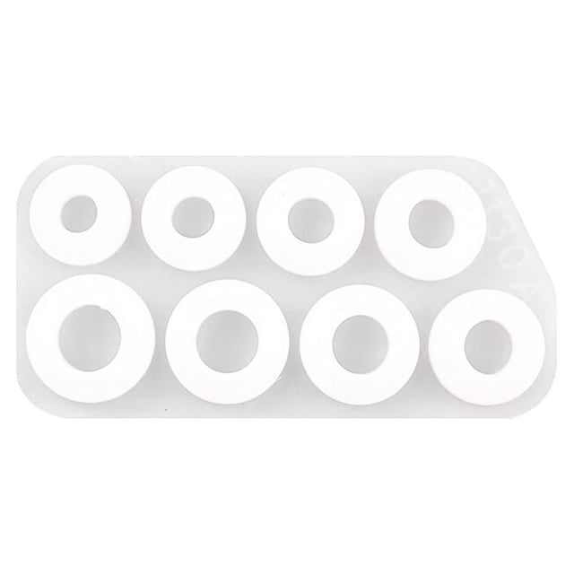 CEHVOM DIY Crystal Epoxy Ring Mold Flat Curved Dry Flower Mirror Ring Silicone Mold