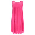 thumbnail image 5 of 2025 Robe Décontractée Unie pour Femmes Chemises de Nuit pour Dames Coton Sans Manches Col Rond Dentelle Chemises de Nuit en Coton pour Femmes Robe à Empiècements Chandail Ample Chemises de Sommeil pour Femmes Coton, 5 of 5