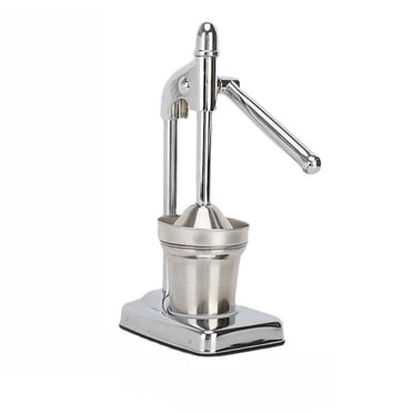 Stainless Steel Manual Citrus Juicer with Lever Handle for Efficient Fruit Pressing and Easy Cleaning
