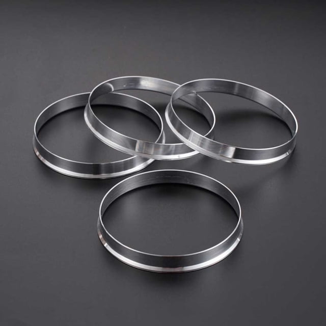 4 Pcs Anneau de Centre de Moyeu de Roue de Voiture Pièces Portables Alliage d'Aluminium Détachable Automobile Modifié Anneaux de Réparation Réducteur Accessoires 73.1-63.3