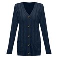 thumbnail image 4 of 2025 Womens Casual Knit Cardigan Pregnancy Sweaters for Women Sweater Large Size Loose Fall Cardigans Button, 4 of 4