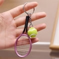 thumbnail image 1 of Amzcrzy A Chopper Mini Tennis Racket Keychain Simulated Mini Tennis Racket Keychain Sports Equipment Gift Dorm Room Essentials Home Improvement Birthday Gifts for Men Home Organization, 1 of 2