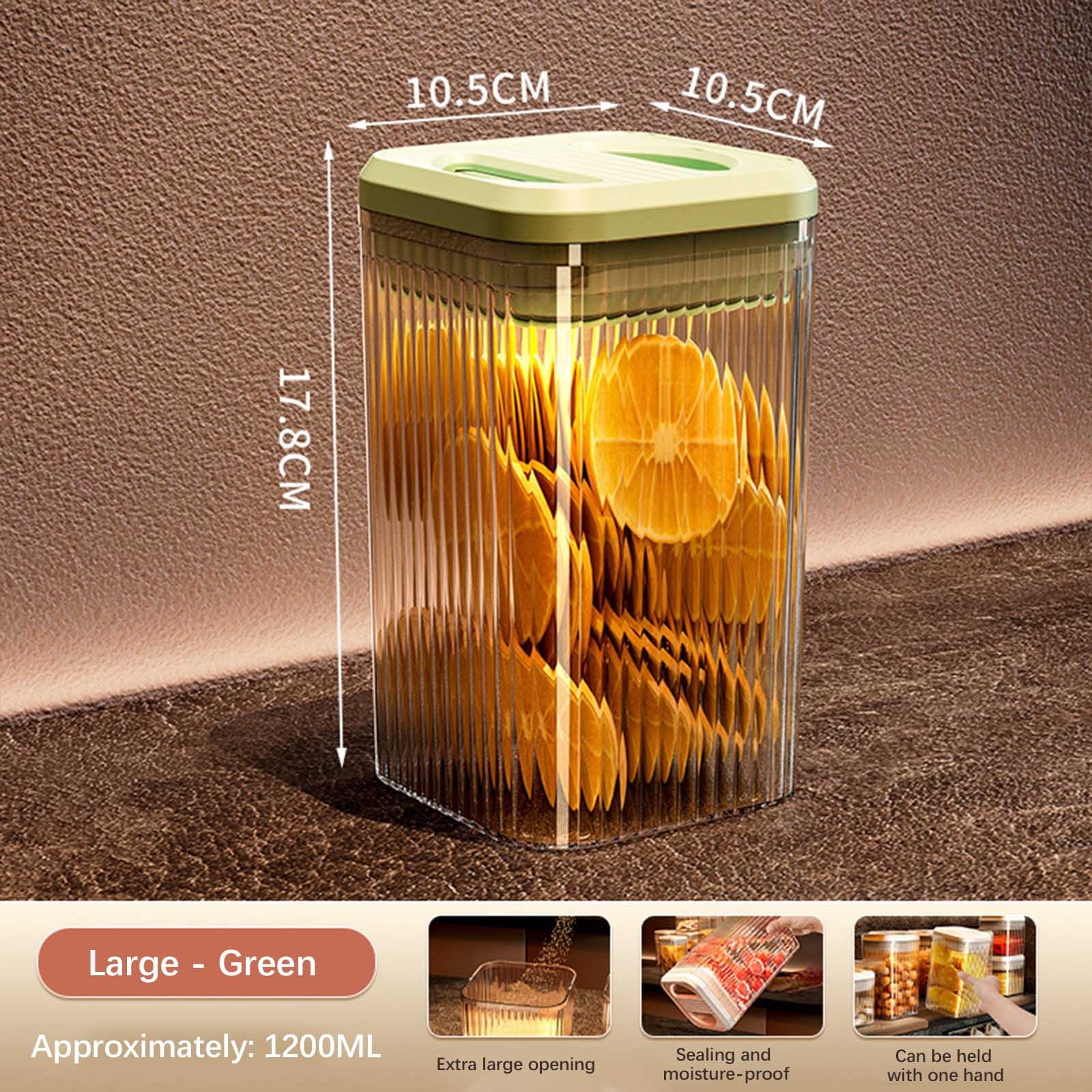 Wamans Lunch Box Containers Press Type Sealed Tank Kitchen Storage Food Grade Storage Tank Plastic Grain Storage Box Clearance Items