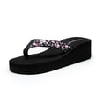 thumbnail image 2 of LSLJS Pantoufles pour Femmes, Sandales de Plage d'Été à Motif Floral pour Femmes à Talon Compensé, Sandales de Plage à Plateforme, Chaussures de Plage, 2 of 9