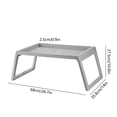 thumbnail image 3 of Kyusrd Summer Savings Deals 2025!Plastic Folding Table On Bed Foldable Computer Table Storage Desk, 3 of 6
