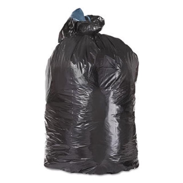 Trinity Packaging TRNML4046H 45 gal Low-Density Can Liners, Black