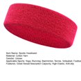 thumbnail image 3 of LJNYFDC Bandeau d'Entraînement Bandeau de Sport Grande Absorption de la Sueur Haute Élasticité Extensible Antidérapant Respirant Tricoté Couleur Unie Réutilisable Yoga, 3 of 7