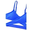 thumbnail image 5 of MIASHUI Girls 2 Piece Swimsuits Solid Spaghetti Strap Bikini Set Beach Bathing Suit,Blue,7-8 Years, 5 of 5