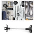 thumbnail image 2 of fheaev No-hole Hanging Rack Stainless Steel Cutlery Organizer Kitchen Storage Rack Cooking Spatula Soup Spoon, 2 of 9