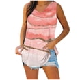 thumbnail image 1 of Mode Femmes Décontracté Col en V Blouse Imprimée Sans Manches T-Shirt Élégant Débardeur d'Été, 1 of 6