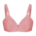 thumbnail image 1 of Backless Bra Women Convertible Bra Feature V-Neck No Underwire Bra Style W-1051 Pinks S, 1 of 4
