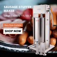 thumbnail image 4 of Hakka Sausage Stuffer 2 Speed Stainless Steel Vertical Sausage Maker (32Lb / 15 Liter), 4 of 4